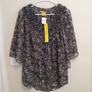 100% Silk Catherine Malandrino Maternity Top